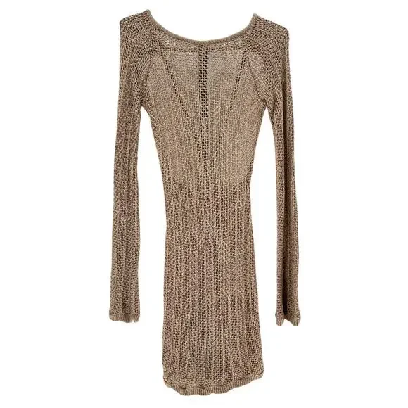 Song Of Style Chic Tan Caden Low Back Knit Mini Size S Dress - Picture 2 of 4